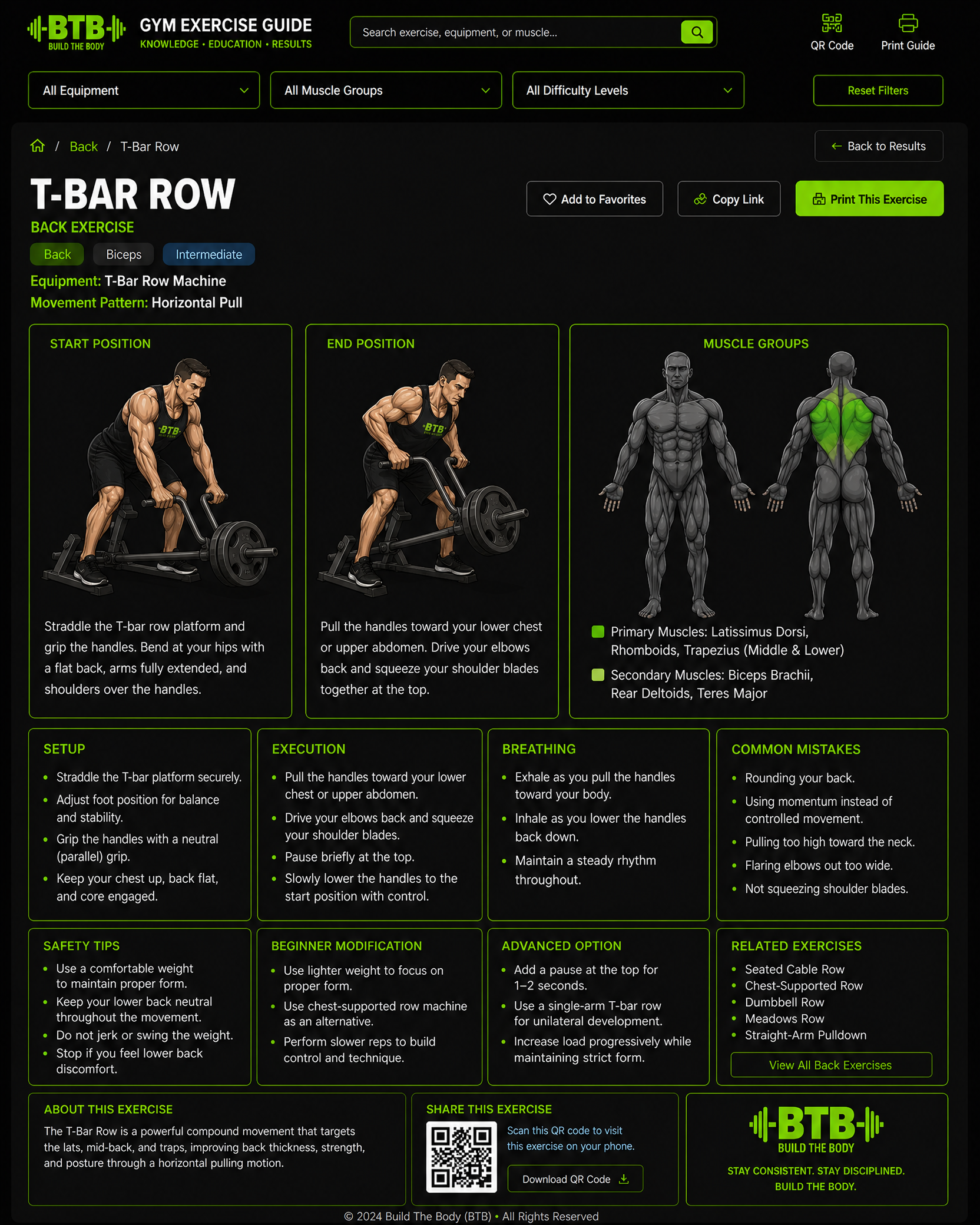 T-Bar Row exercise guide